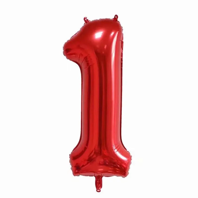 40inch 1st Turquois Rose Gold Silver Big Number Foil Helium Balloons Baby Shower 1 Years Old Birthday Party Decoration Globos