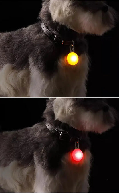Led Luminous Dog Cat Collar Glowing Pendant Pet Leads Glow Accessories Bright Necklace Luminous Collar Night Safety Decoration
