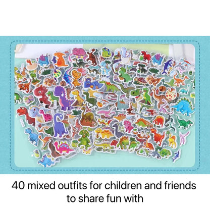 40 Mixed Packs Kids Stickers Puffy Bulk Stickers for Girl Boy Birthday Gift Scrapbooking Animals Cartoon
