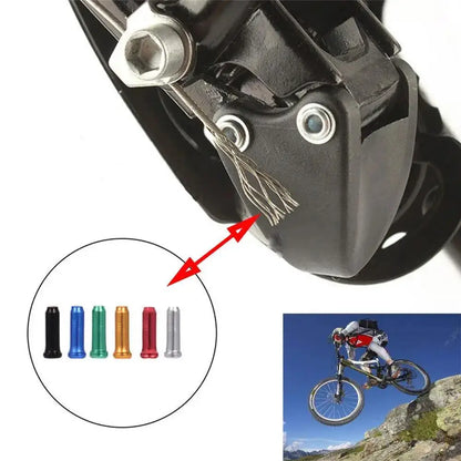 Bicycle Cable End Caps Bike Wire End Caps Brake Derailleur Shifter Cable Tips Crimps MTB Bike Bicycle Accessories