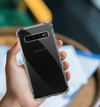 Luxury Silicone Case For Samsung Galaxy S25 S24 S20 FE S10 S9 S8 Plus S10E Note 8 9 10 Lite Transparent Soft Shockproof Case