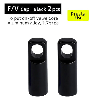 Deemount 2 in 1 Presta Caps F/V Valve Core Overhaul Install Tool CNC Anodized Alloy Light Weight Bicycle Valve Nipple 10/4/2PCS