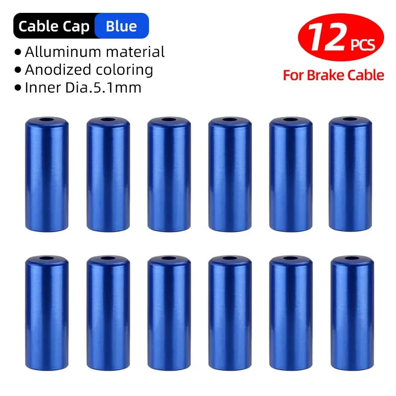5mm Alloy Bicycle Brake Cable End Cap Housing Ferrules 4mm MTB Road Bike Derailleur Shifter Line End Crimps