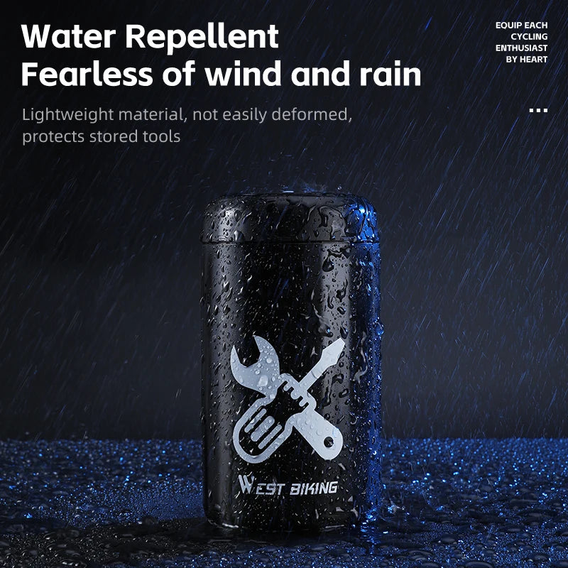 WEST BIKING Bicycle Repair Tool Storage Capsule Portable Waterproof Toolkit With Water Bottle Cage MTB Road Bike Accessories