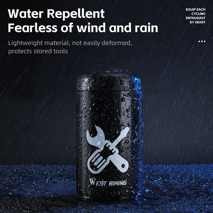 WEST BIKING Bicycle Repair Tool Storage Capsule Portable Waterproof Toolkit With Water Bottle Cage MTB Road Bike Accessories