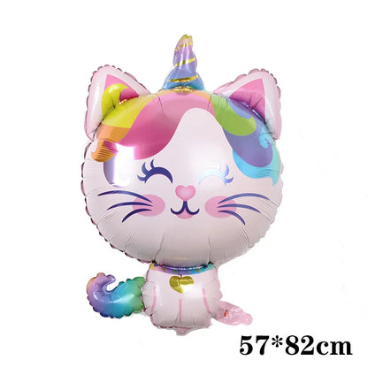 Cartoon Animal Rabbit Deer Foil Balloon Kids Gifts Birthday Party Jungle Animal Theme Decoration Squirrel Fox Bear Helium Globos
