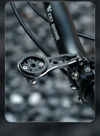 WEST BIKING Bike Bracket Front Light Lamp Holder Aluminum Alloy Extension Holder for Bicycle Computer Wahoo Bryton Garmin Bracke