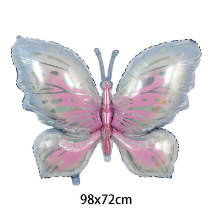 Large Butterfly Aluminum Foil Balloons Butterfly Helium Air Globos Birthday Party Decorations Baby Shower Kids Toy Photo Props