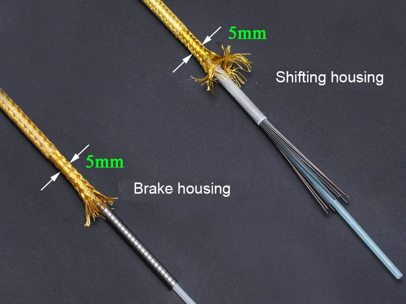 3m 5mm MTB Road Bike Bicycle Brake Derailleur Cable Weaving Line Pipe Housing Tube Variable Speed Shifting Brake Wire housing