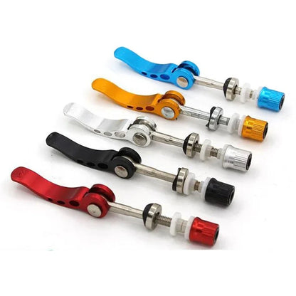 1/2/6pcs M6 x65mm Bicycle Quick Release Aluminum Seatpost Clamp Bike Seat Post Tube Clamp  Lock Nut Saddle for Road MTB Bike