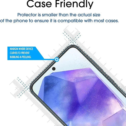 2Pcs Tempered Glass For Samsung Galaxy A13 A55 A35 A25 A15 A53 A73 Screen Protector for Galaxy A05 A14 A24 A34 5G A41 A54 A80