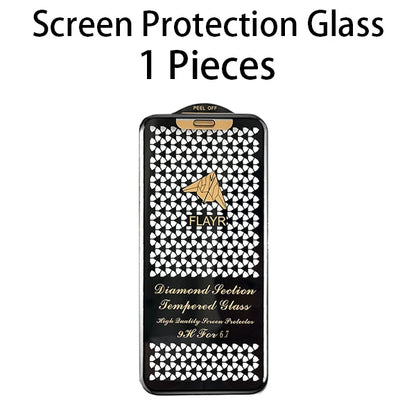 Cut Edge Luxury Tempered Glass For iPhone 15 14 13 12 11 16 Pro Max Screen Protector iphone14 Plus X R XS XR Full Cover Film
