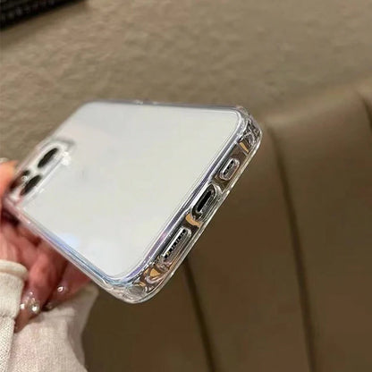 2PCS High Quality Acrylic Transparent Smooth Glossy Phone Case For iPhone 17 16 Pro Max 15 14 13 12 11 XS X XR 7 8 Plus 16 Cover