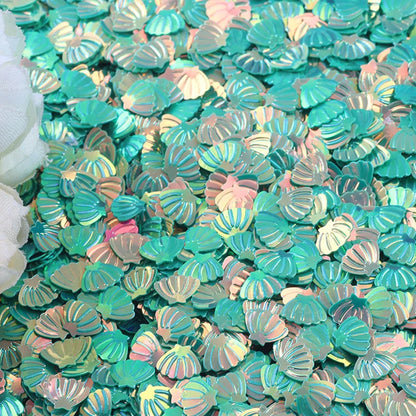 15g/Pack Iridescent Shining Shell Confetti Glitter DIY Supplies Baby Shower Girls Mermaid Birthday Party Decorations DIY Favors