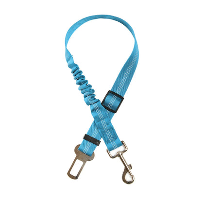 Durable Nylon Dog Seat Belt For Small Large Dogs Adjustable Reflective Elastic Lead Puppy Travel Car Safety Rope French Bulldog