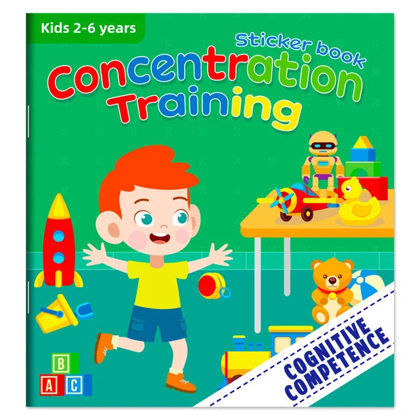 Children's Sticker Book Early Education Cartoon Animal Cognitive Puzzle Sticker Toys Educational Montessori Toys for Kids 3-6