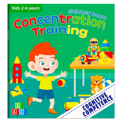 Children's Sticker Book Early Education Cartoon Animal Cognitive Puzzle Sticker Toys Educational Montessori Toys for Kids 3-6