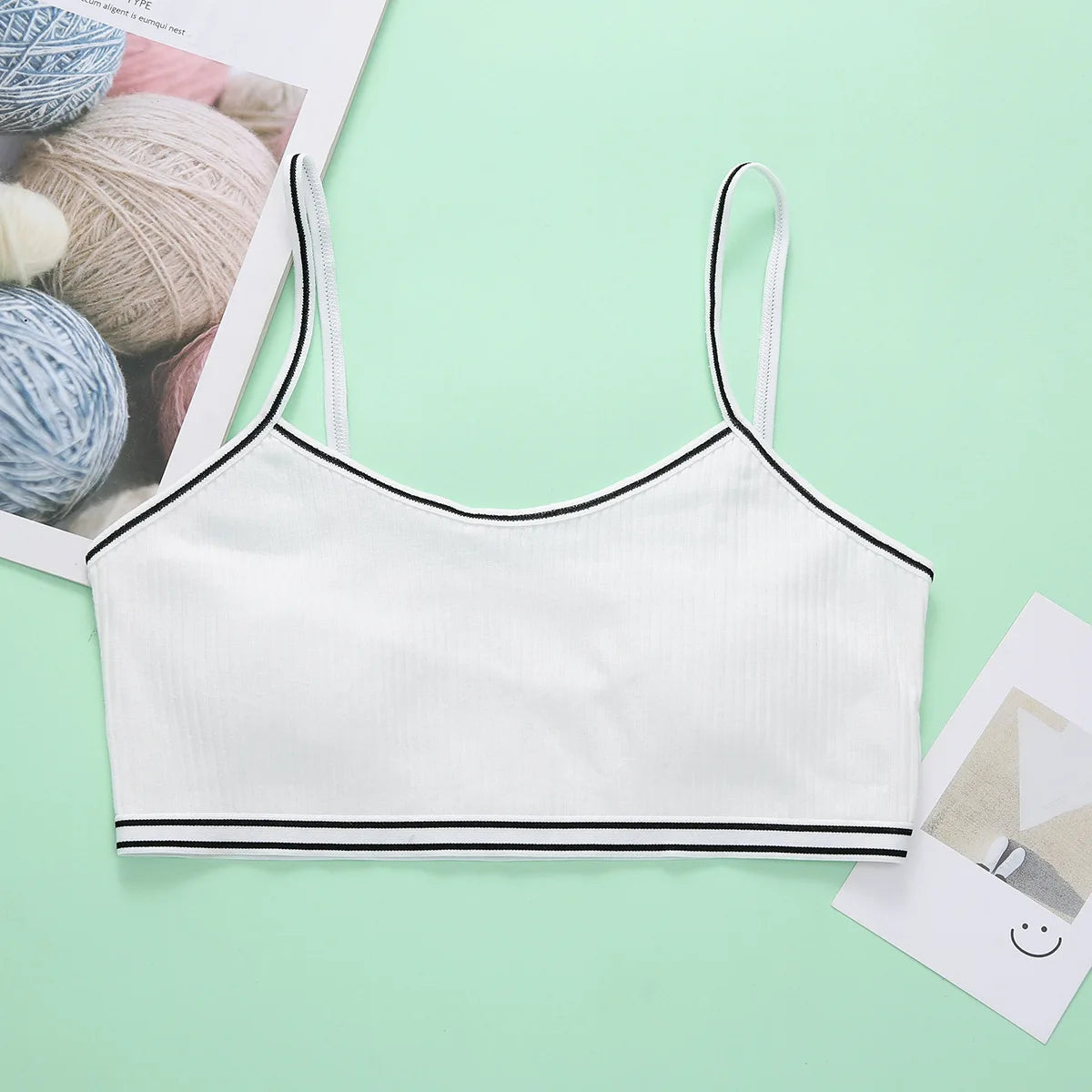 4 Pcs/Lot Children Breast Care Wireless Girls Bra 8-16 Years Hipster Cotton Teens Girl Teenage Underwear Kids Sports Vest