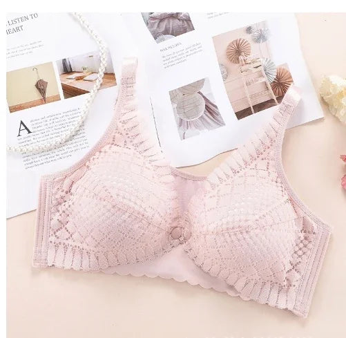 Front Button Maternity Nursing Bra Adjustable Gathered Underwear Comfortable Breastfeeding Bra for Feeding Pregnant Women Clothe
