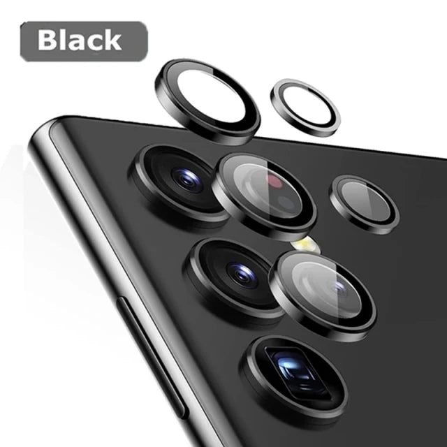 For Samsung S24 S23 Ultra Camera Lens Protector Aluminum Alloy Metal Tempered Glass Camera Film For Galaxy S22 Ultra Accessories