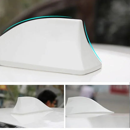 Car Radio Shark Fin Car Shark Antenna Radio FM Signal Design for All Automobiles Aerials Auto Exterior Styling Replacement Parts