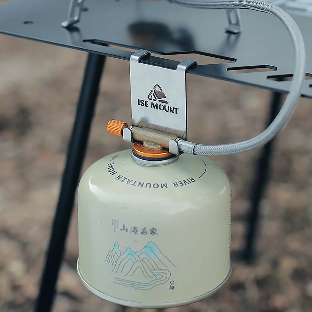Hang Gas Canister Hook Camping Tables Hook Stainless Steel Stove Tank Hanger Hook Outdoor Camping Table Gas Stove Tank Organizer
