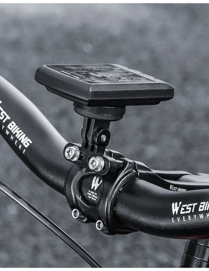 WEST BIKING Bike Bracket Front Light Lamp Holder Aluminum Alloy Extension Holder for Bicycle Computer Wahoo Bryton Garmin Bracke