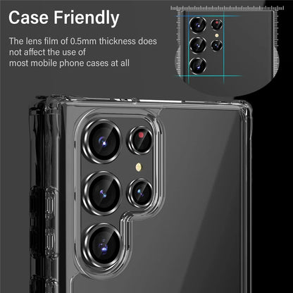 For Samsung S24 S23 Ultra Camera Lens Protector Aluminum Alloy Metal Tempered Glass Camera Film For Galaxy S22 Ultra Accessories