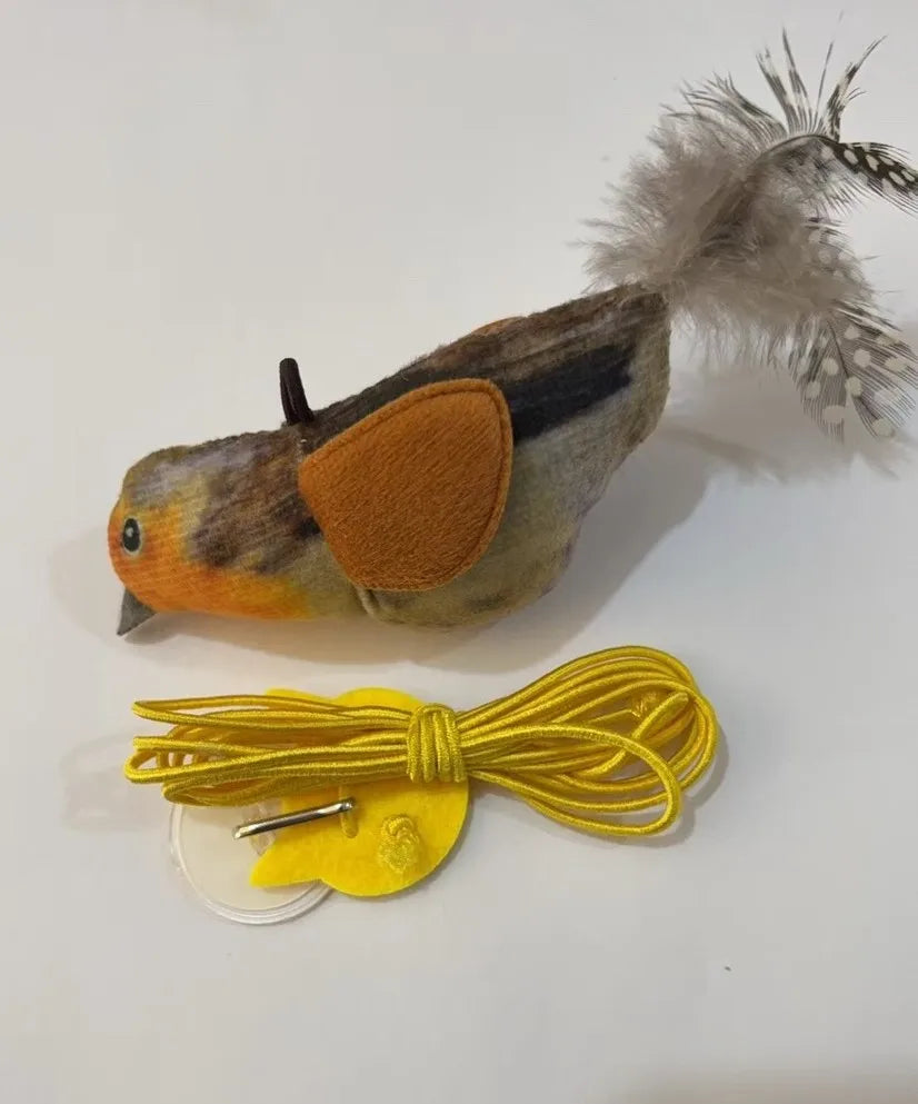 Simulation Bird Cat Toys Cats Interactive Cat Toy Realistic Bird Sound Cat Toy Plush Cat Toy Catnip Cat Toy for Cats Kitten Toy