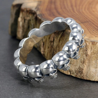 Punk Skull Ring for Men/Women Anti Metal Color Hip Hop Girls Boys Cool Finger Accessories Personality Gift Hot Jewelry