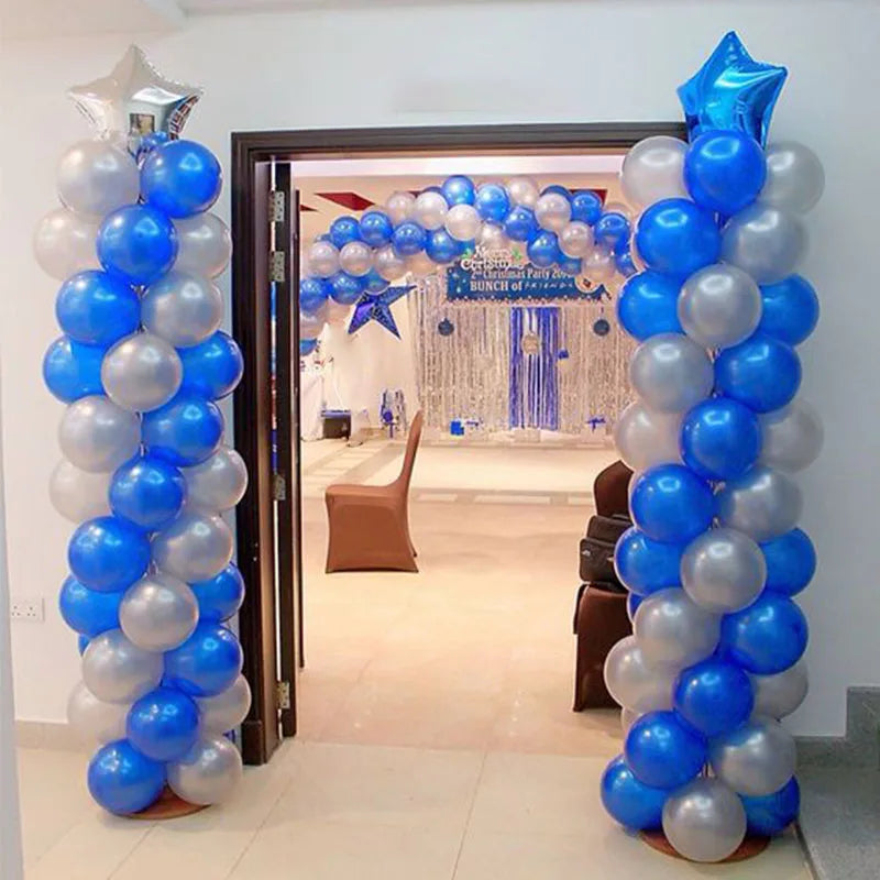 1/2set Adjustable Balloon Column Stand Metal Balloon Stand Holder with Plastic Base for Wedding Decor Birthday Baby Shower Party