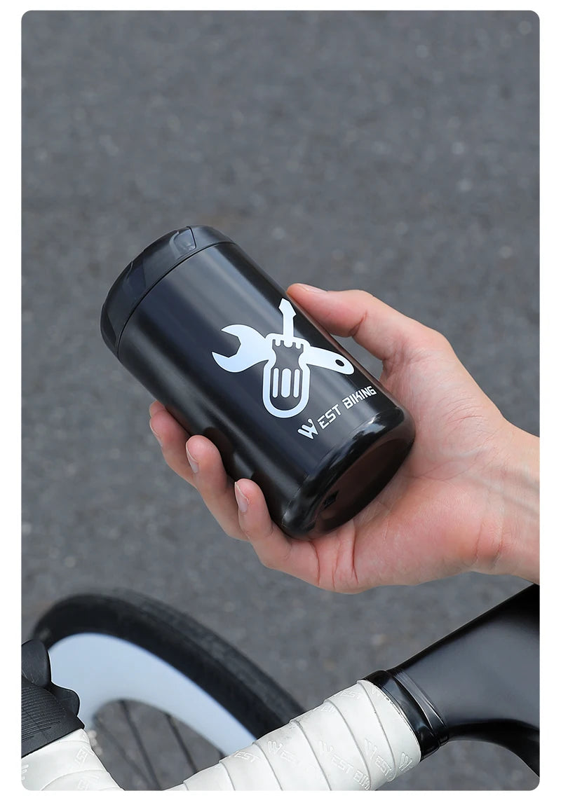 WEST BIKING Bicycle Repair Tool Storage Capsule Portable Waterproof Toolkit With Water Bottle Cage MTB Road Bike Accessories