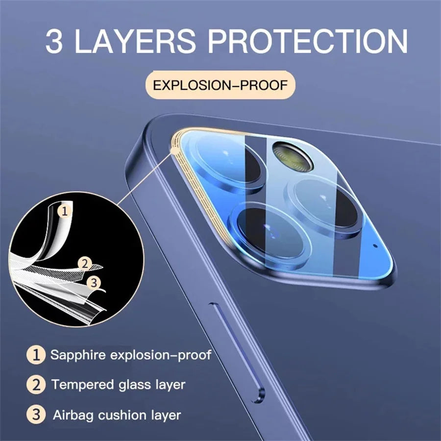 3PCS Camera Lens Protector For iPhone 16 Protective Glass iPhone 15 Pro Max 11 13 14 Plus 12 Mini 16pro Lens Screen Protector