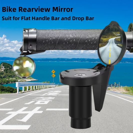 1 Pair Bicycle Rearview Mirror Universal Adjustable Convex Mirrors Rotate Handlebar End Mirror MTB Road Bike Accessories