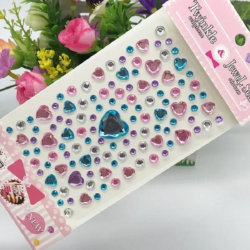 Glitter Face Stickers for Children Rhinestones for Eyes Face Diamonds Bright Stickers Festival Makeup Jewels Stickers ZS006