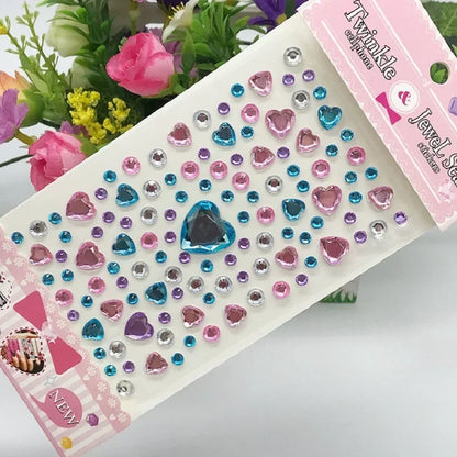 Glitter Face Stickers for Children Rhinestones for Eyes Face Diamonds Bright Stickers Festival Makeup Jewels Stickers ZS006