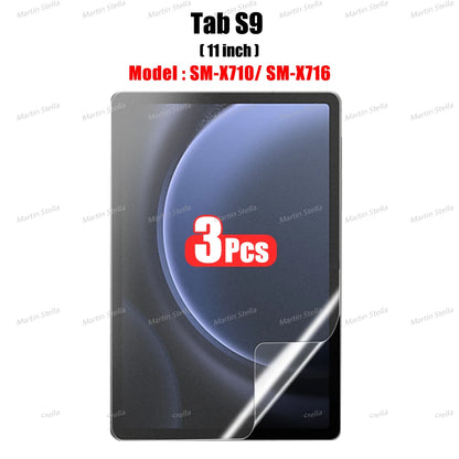 3Pcs Paper Feel Like Screen Protector for Samsung Galaxy Tab S7 S8 S9 Plus Ultra A9 Samsung tab S6 Lite s7 s9 fe A8 A7 No Glass