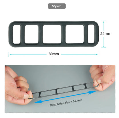 Silicone Elastic Strap Bandage Light Lamp  Driving Mirror Recorder Fixing Rubber Bicycle Headlights And Taillights Accessories