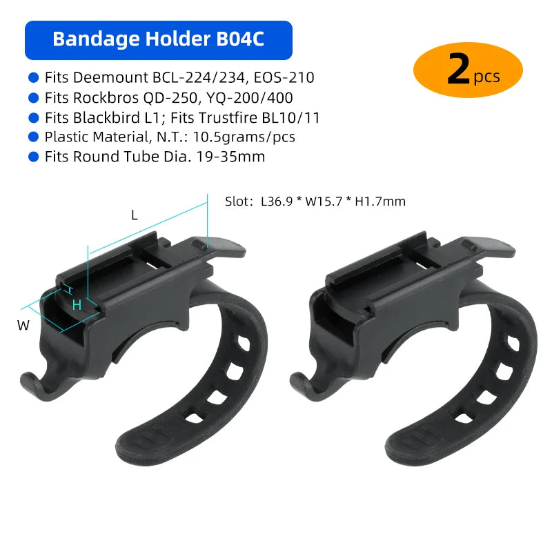 Bicycle Headlight Stand Mount W/ Gopro Interface MTB LED Lamp Bracket for Rockbros QD-250 YQ200/400 Blackbird L1