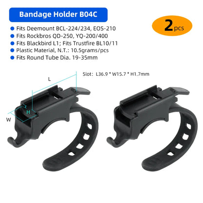 Bicycle Headlight Stand Mount W/ Gopro Interface MTB LED Lamp Bracket for Rockbros QD-250 YQ200/400 Blackbird L1
