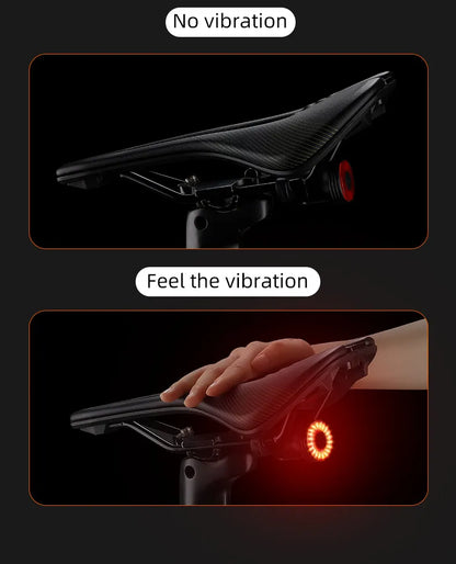 WEST BIKING Bike Rear Light Smart Brake Sensing Light Bicycle Tail Light Type-C Charging Taillight Road Cycling Accessories