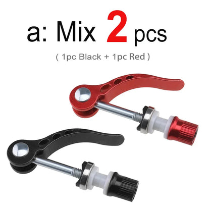 1/2/6pcs M6 x65mm Bicycle Quick Release Aluminum Seatpost Clamp Bike Seat Post Tube Clamp  Lock Nut Saddle for Road MTB Bike