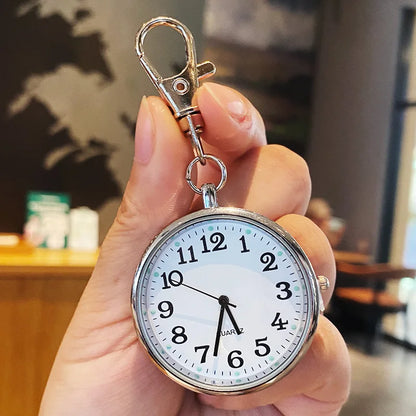 New Pocket Watch Keychain Remote Control With Battery Student Doctor Medical Vintage Watch