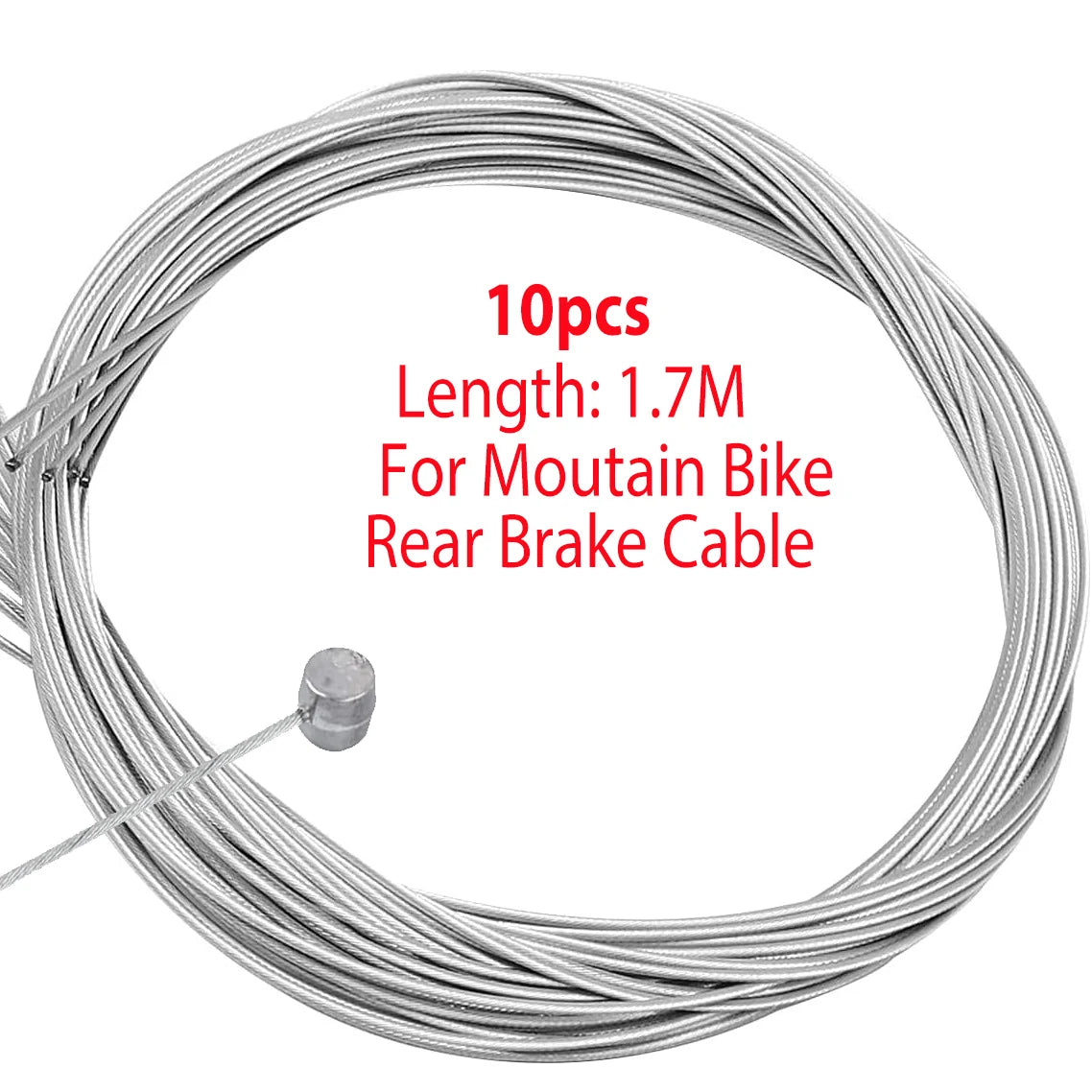 10pcs/set MTB Road Bicycle Brake Line Bike Gear Shifter Gear Brake Inner Cable Set Core Inner Wire 2000mm 1700mm 1400mm 900mm