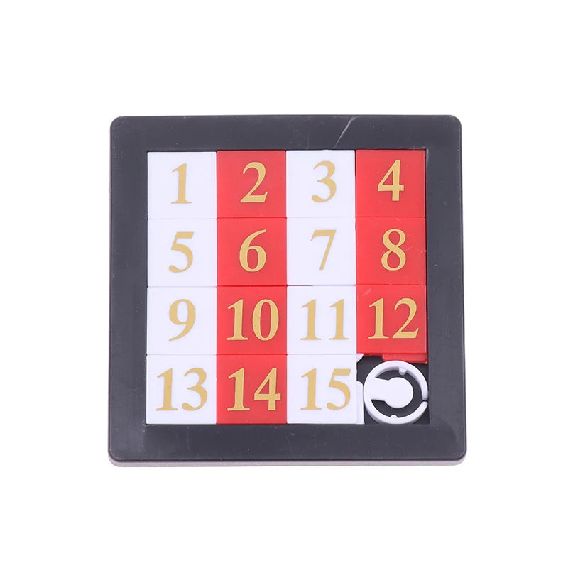 1PC 1-15 Number Slide Puzzle Brain Puzzle Games Exercise The Brain Educational Toy Developing for Children Toys