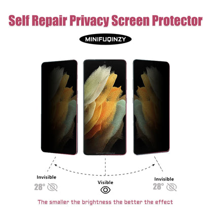 Self Repair Film For Samsung Galaxy S25 Ultra S24 S23 S22 S20 Plus FE Privacy Screen Protector Unlock S21 5G Note 20 Not Glass