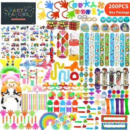 30/200/300PCS Party Favors Toy Assortment Giveaway Pinata Filler Bulk Toys for Kids Birthday Party Present Souvenir Toys Gift