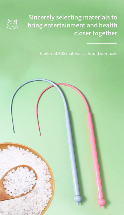 Simulated Mouse Tail Cat Toy Cat Teaser Funny Stick Silicone Long Tail Pet Interactive Toys for Cats Kitten Hunting Pet Products