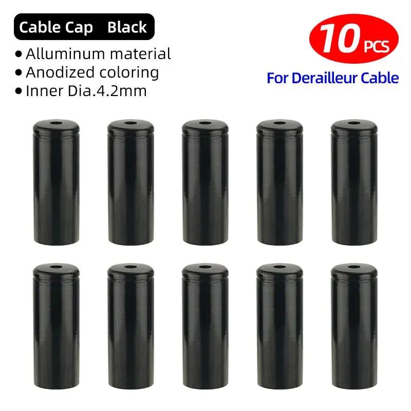 5mm Alloy Bicycle Brake Cable End Cap Housing Ferrules 4mm MTB Road Bike Derailleur Shifter Line End Crimps