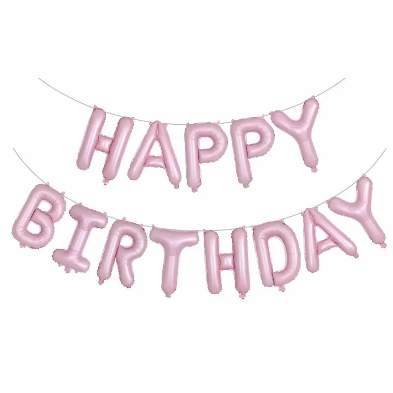 13pcs Happy Birthday Decoration Balloons Pink Blue Letter Foil Ballons Set Birthday Party Decor Air Globos Balony Anniversaire